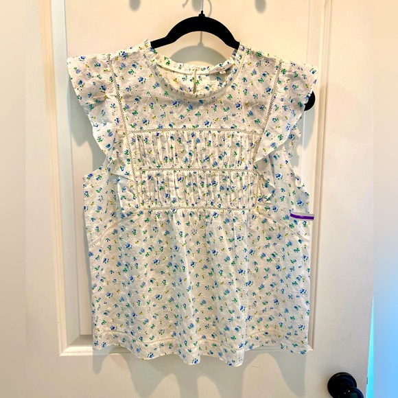 NWOT RAILS Filomena Top Bluebell Eyelet size Medium - Picture 8 of 12